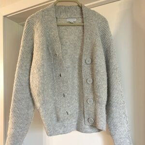 Topshop light gray cozy cardigan